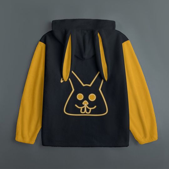 Rave Bunny Hoodie, Bunny Hoodie, Kawaii Harajuku, Kidcore Clothing, Genderless Fashion, Hoodie with Ears, Cute Winter Clothes, Scene
