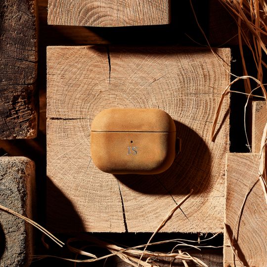 Discover Personalised AirPods Pro 3 2 1 Case / Dark Brown Premium Genuine Leather Airpod Cover