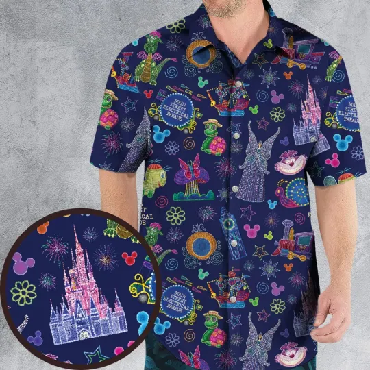 Discover Main Street Electrical Parade Hawaiian Shirt, Size S-5XL