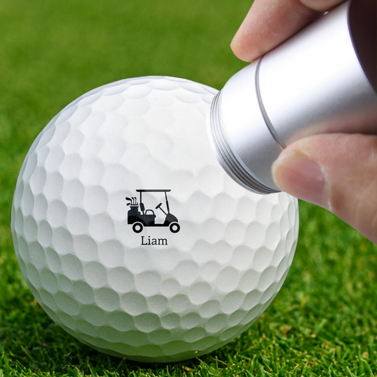 Customized Name Stamp with Your Logo Golf Ball Stamp Gifts for Men, Dad, Husband, Business