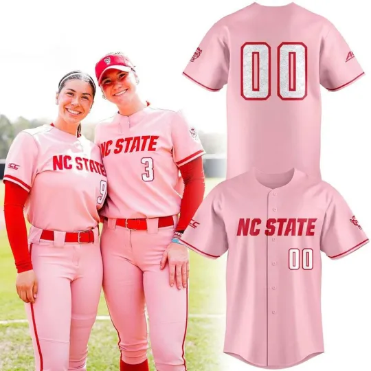 Discover NC State Wolfpack Softball 2026 Dogwood Flower Personalized Baseball Jersey