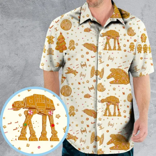 Discover Gingerbread Christmas Hawaiian Shirt