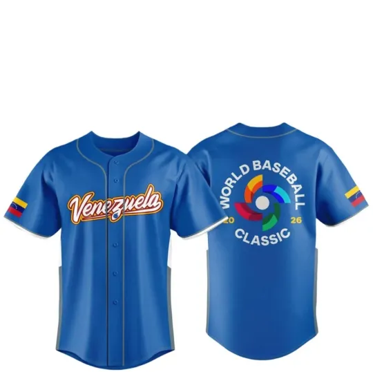 Discover Venezuela Team 2026 World Baseball Fanmade Print Baseball Jersey