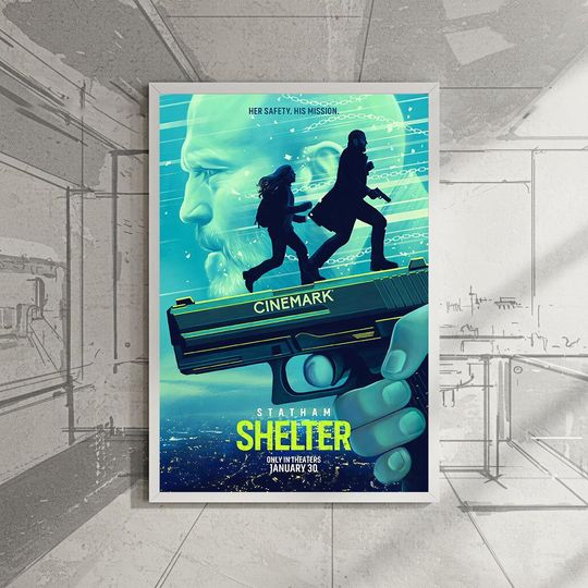 Discover Movie Poster- Shelter (2026)| Wall Art| Collage Art| Poster Unframed| Vintage Poster| Printing| Poster Gift