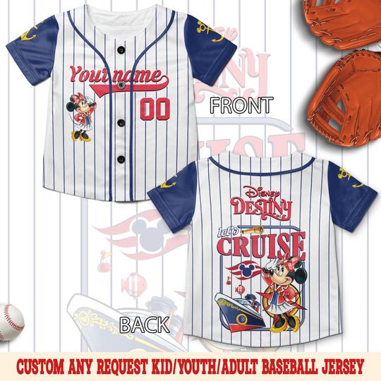 Discover Disney Cruise Mickey And Friends Baseball Jersey, Mickey And Friends Cruise Line Shirt, Disney Wish Fantasy Magic Wonder 2026 Jersey