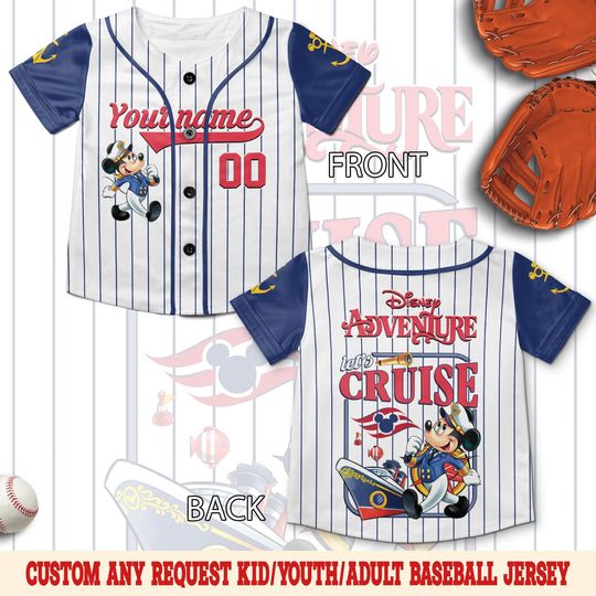 Discover Disney Cruise Mickey And Friends Baseball Jersey, Mickey And Friends Cruise Line Shirt, Disney Wish Fantasy Magic Wonder 2026 Jersey