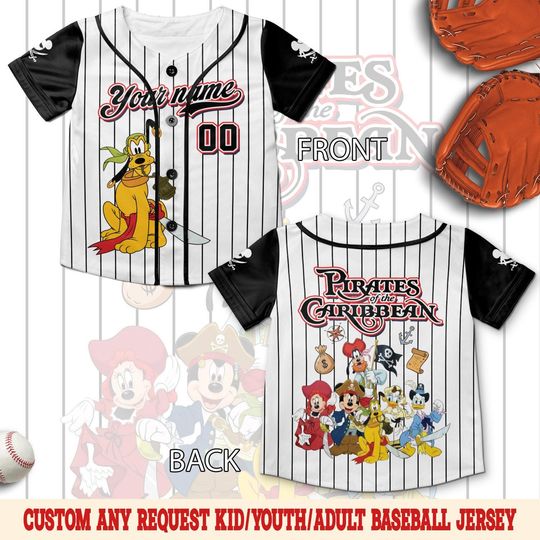 Discover Disney Pirate Mickey And Friends Baseball Jersey, Mickey And Friends Cruise Line Shirt, Disney Wish Fantasy Magic Wonder 2026 Jersey