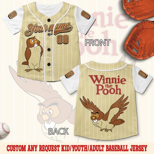 Discover Custom Disney Winnie the Pooh Baseball Jersey, Custom Youth Adult Disney Jersey, Disneyworld Trip Group Matching