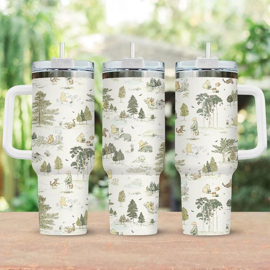 Discover Retro Winnie The Pooh 40oz Tumbler, Pooh And Friends Tumbler Cup, Disney Pooh Insulated Tumbler, Gift For Fan