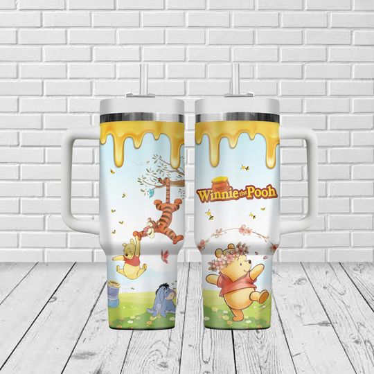 Discover Winnie The Pooh 40oz Tumbler, Pooh and Friends Tumbler Cup, Disney Movie Insulated Tumbler, Pooh Lover Gift, Gift For Her