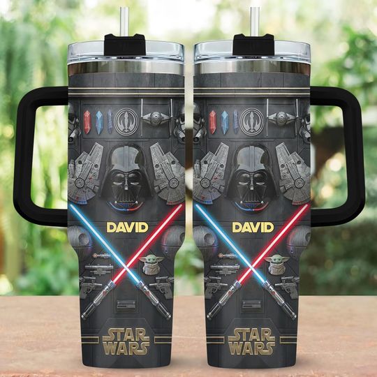 Discover Personalized Darth Vader 40oz Tumbler, Star Wars Insulated Tumbler, Anakin Skywalker Tumbler Cup, Gift For Him