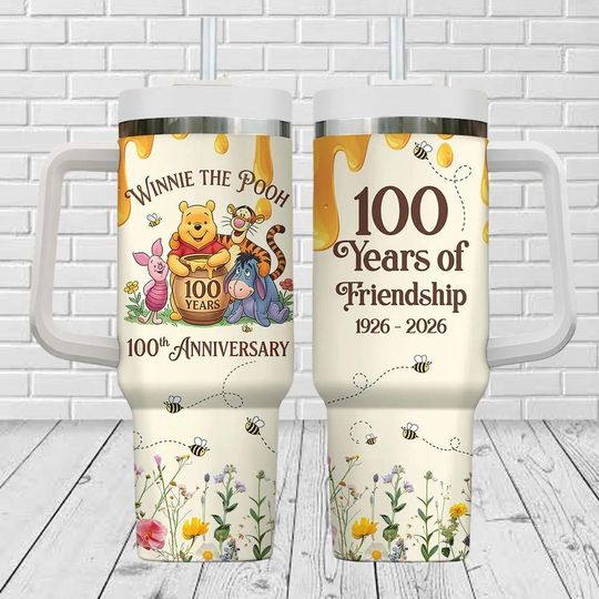 Discover Winnie The Pooh 40oz Tumbler Cup, Classic Vintage  Pooh Bear Stainless Tumbler, Disney Cartoon Insulated Tumbler, Disneyland Gift