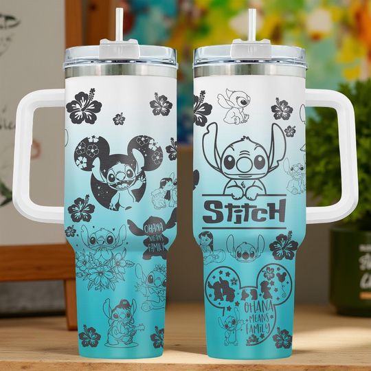 Discover Stitch 40Oz Tumbler, Disney Stitch Tumbler, Lilo And Stitch Tumbler, Stitch Insulated Tumbler, Stitch Tumbler, Disney Fan Birthday Gift