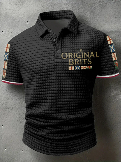 Men's The Original Brits Waffle Polo Shirts