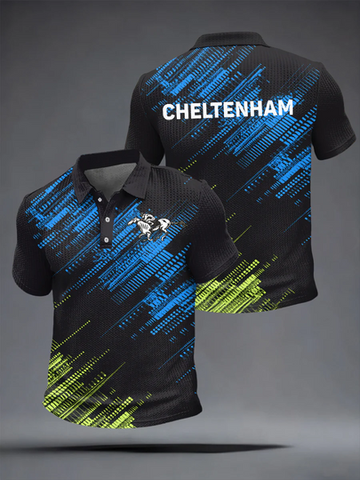 Men's Cheltenham Festival Waffle Polo Shirts