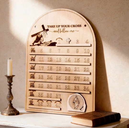 Explore Custom Shape 4-Layer Wooden Lent Calendars