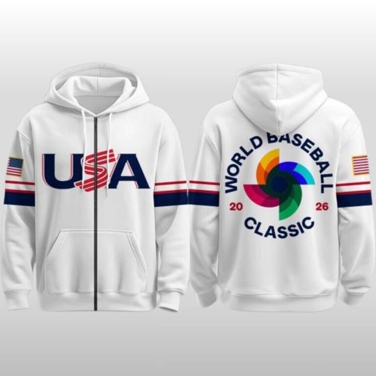 USA Team Baseball 2026 World Baseball Combo Zip Hoodie Jogger