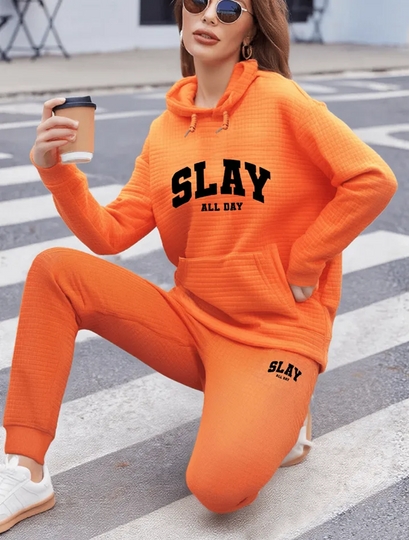 Explore Waffle Hoodie Jogger Sets