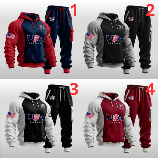 Discover USA Baseball 2026 World Baseball Hoodie Joggers Set