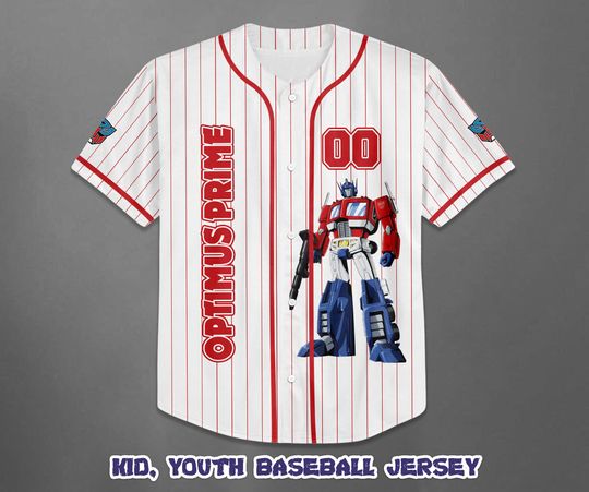 Discover Custom Optimus Prime Baseball Jersey, Transformers Baseball Shirt