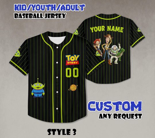 Discover Personalized Toy Story Aliens Baseball Jersey, Custom Family Outfit