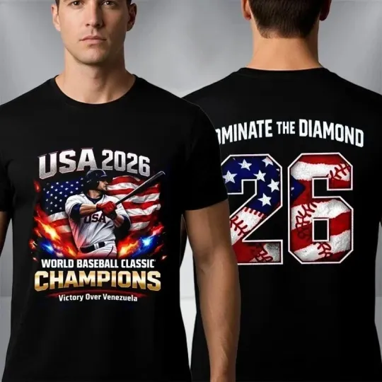 Discover 2026 USA Baseball Team Champions World Baseball Classic T-shirt