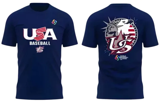 Discover 2026 World Baseball Classic USA Team T Shirt