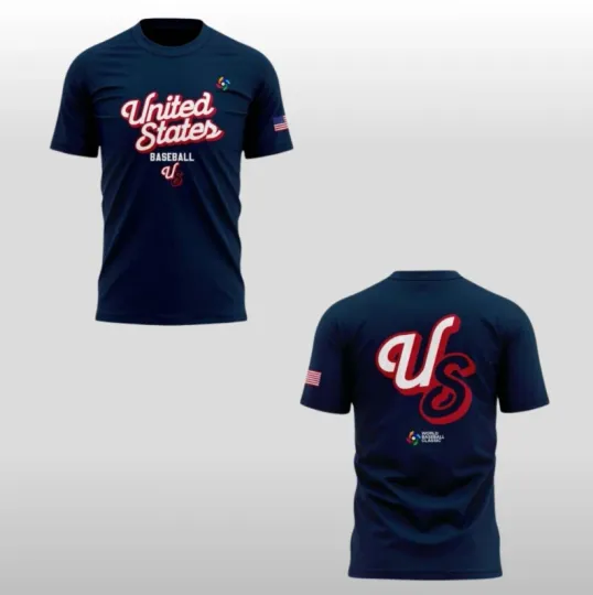 Discover Usa Baseball Team 2026 World Baseball Classic T-Shirt