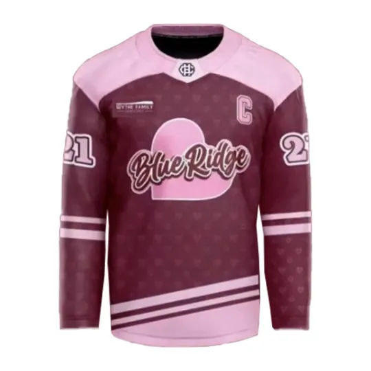 Discover Personalized Blue Ridge Bob.cats Valentine's Day Hockey Shirt All Printed