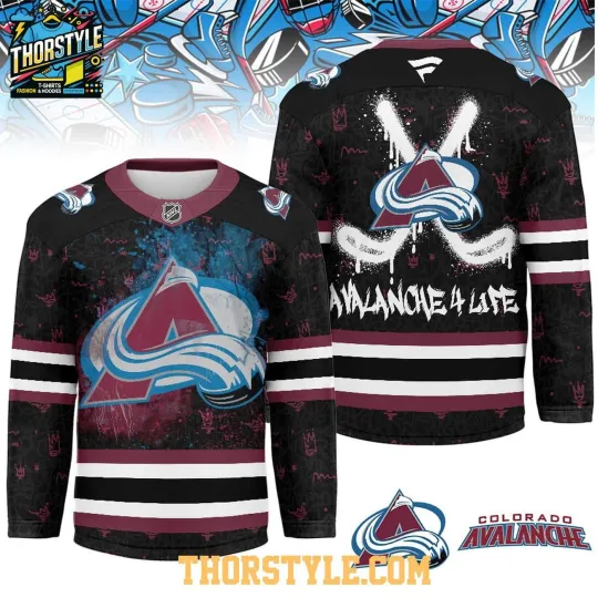 Discover Personalized Colorado Avalanche Graffiti For Life 2025 Hockey Shirt Fan Gear