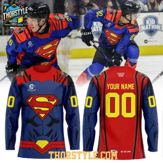 Discover Personalized Cleveland Monsters Superman Super Hero Night 2026 Hockey Shirt