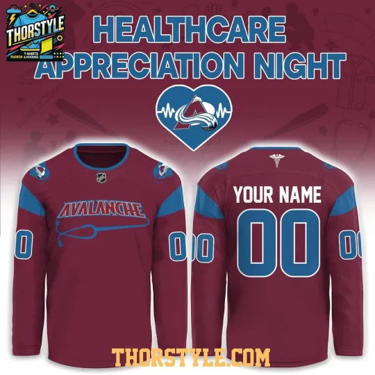 Discover Personalize Colorado Avalanche x Healthcare Appreciation Night 2026 Hockey Shirt
