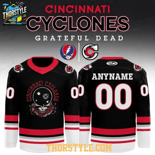 Personalized Cincinnati Cyclones Grateful Dead Night 2026 Hockey Shirt Fan Gear