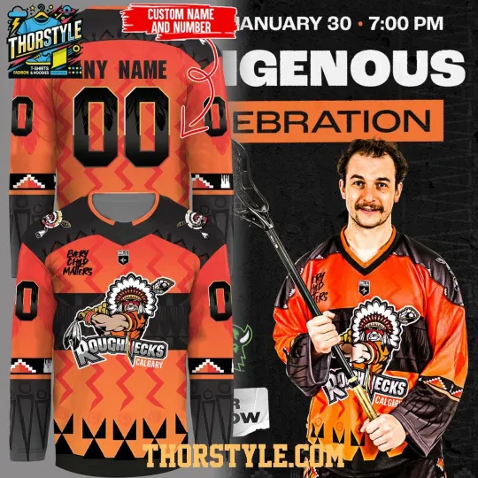 Discover Personalized Calgary Roughnecks Indigenous Celebration Night 2026 Hockey Shirt