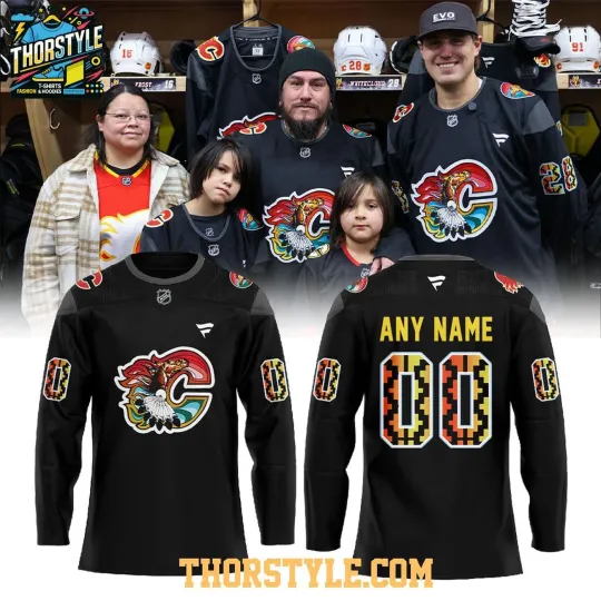 Discover Personalized Calgary Flames Indigenous Celebration 2026 Night Hockey Shirt Men's