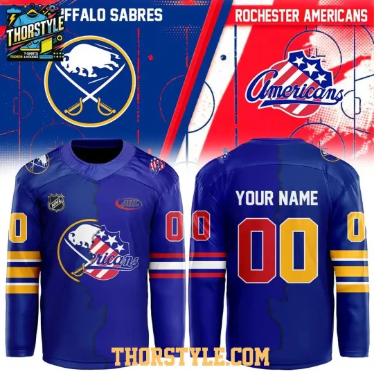 Discover Personalized Buffalo Sabres x Rochester Americans Mashup Night 2026 Hockey Shirt