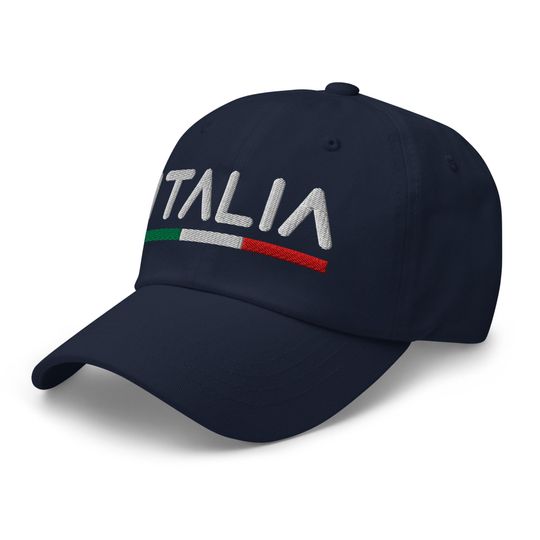Discover Minimal Italy Flag Hat Italia Soccer Baseball Dad Cap