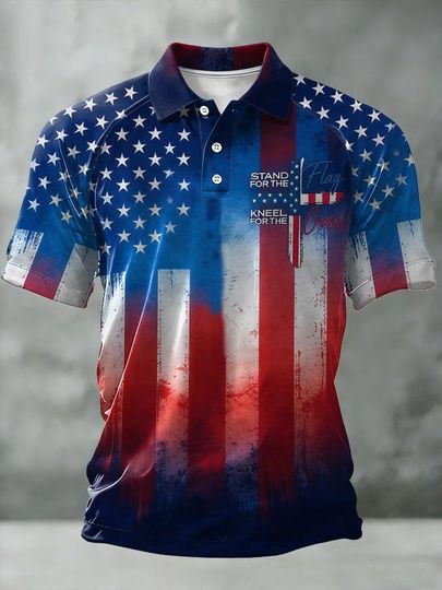 American 250Th Anniversary Polo Shirt, Usa 1776-2026 Patriotic Polo, Independence Day Short Sleeve Shirt, Usa Pride Apparel, Gift For Him