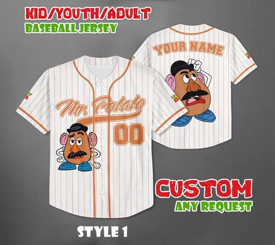 Discover Custom Disney Toy Story Potato Head Jersey, Family Matching Outfit