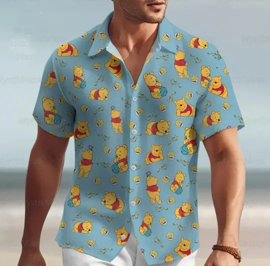 Discover Disney Winnie The Pooh  Beach  Hawaiian Shirt
