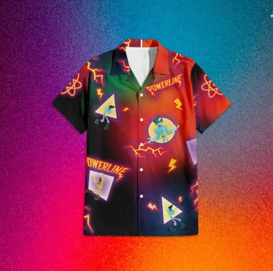 Disney Funny Powerline A Goofy Hawaiian Shirt