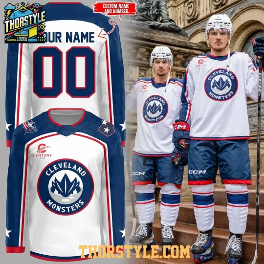 Discover Personalized Cleveland Monsters x Columbus Blue Jackets Night 2026 Hockey Shirt
