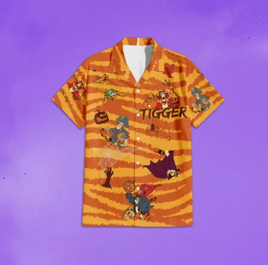Discover Disney Funny Tigger Halloween Hawaiian  Shirt5