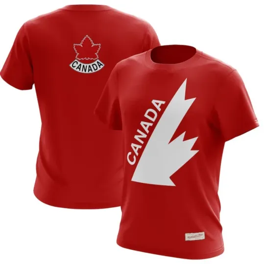 Discover Men's Team Canada Retro Logo Double Sided T-Shirt