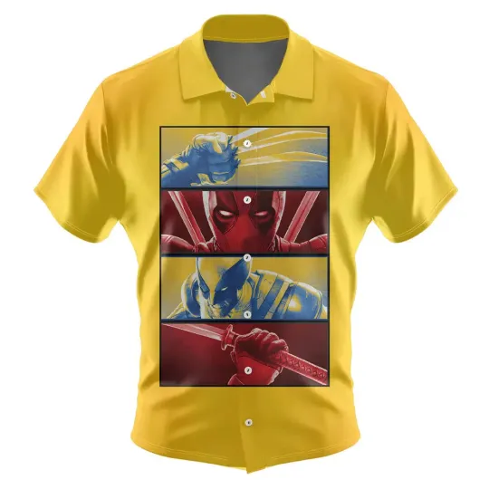 Discover Disney Deadpool And Wolverine Trendy Hawaiian Shirt Exclusive Design3