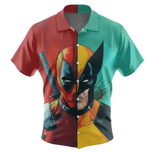 Discover Disney Deadpool And Wolverine Hawaiian Shirt Exclusive Design