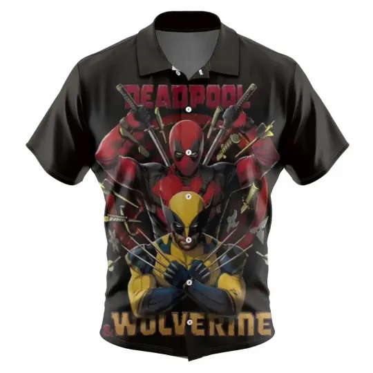 Discover Disney Deadpool And Wolverine Trendy Hawaiian Shirt Exclusive Design2