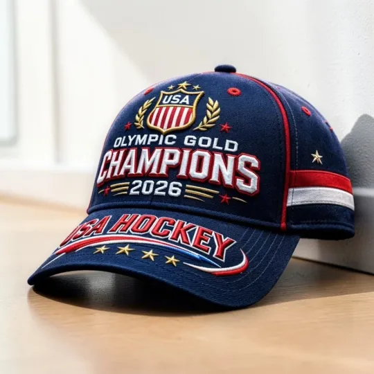 Discover 2026 USA Hockey Olympic Gold Medals Classic Cap - Print Hat, One Size