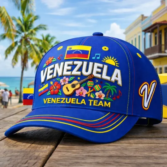 Discover Venezuela Baseball 2026 World Baseball Classic Cap - Print Hat, One Size