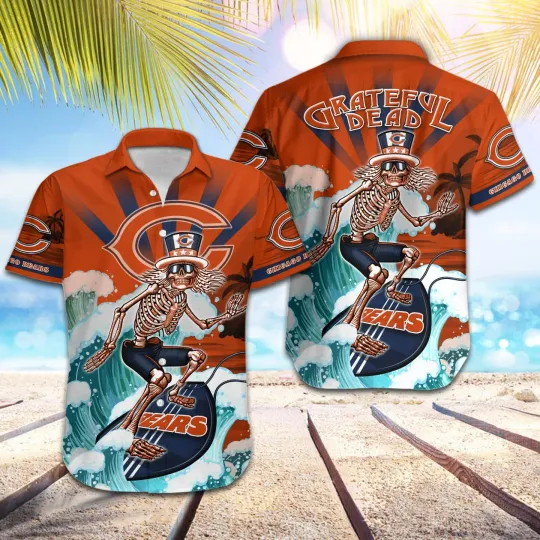 Discover football Chicago Bears - Grateful Dead Hawaiian Shirt